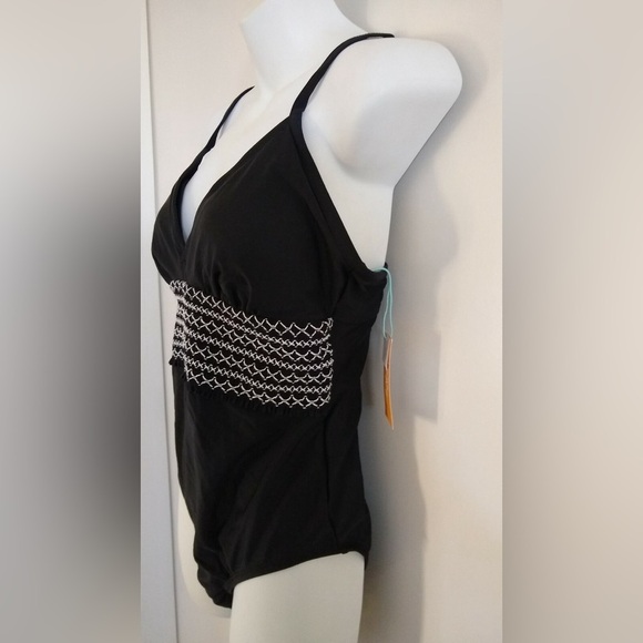 Kona Sol One Piece Swim Suit Black Size Large - Picture 14 of 15